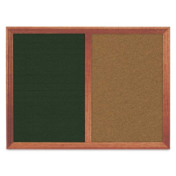 Enclosed Corkboard, 1 Door, 18"x24", 4" Fra